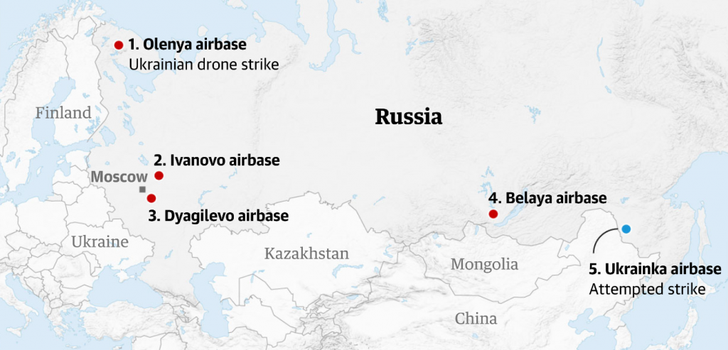 Droni FPV arma strategica - Operazione Spiderweb: 34% dei bombardieri strategici russi distrutti - difesanews.com Droni FPV arma strategica - Operazione Spiderweb: 34% dei bombardieri strategici russi distrutti - difesanews.com